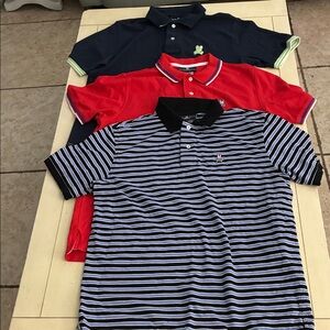 Set of 3 Psycho Bunny polo shirts. Sold as a bundle. None are available.